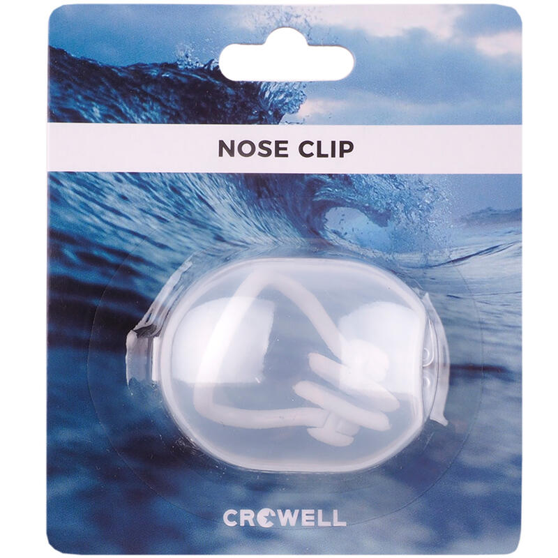Zatyczka na nos do pływania Crowell AC 5 biała
