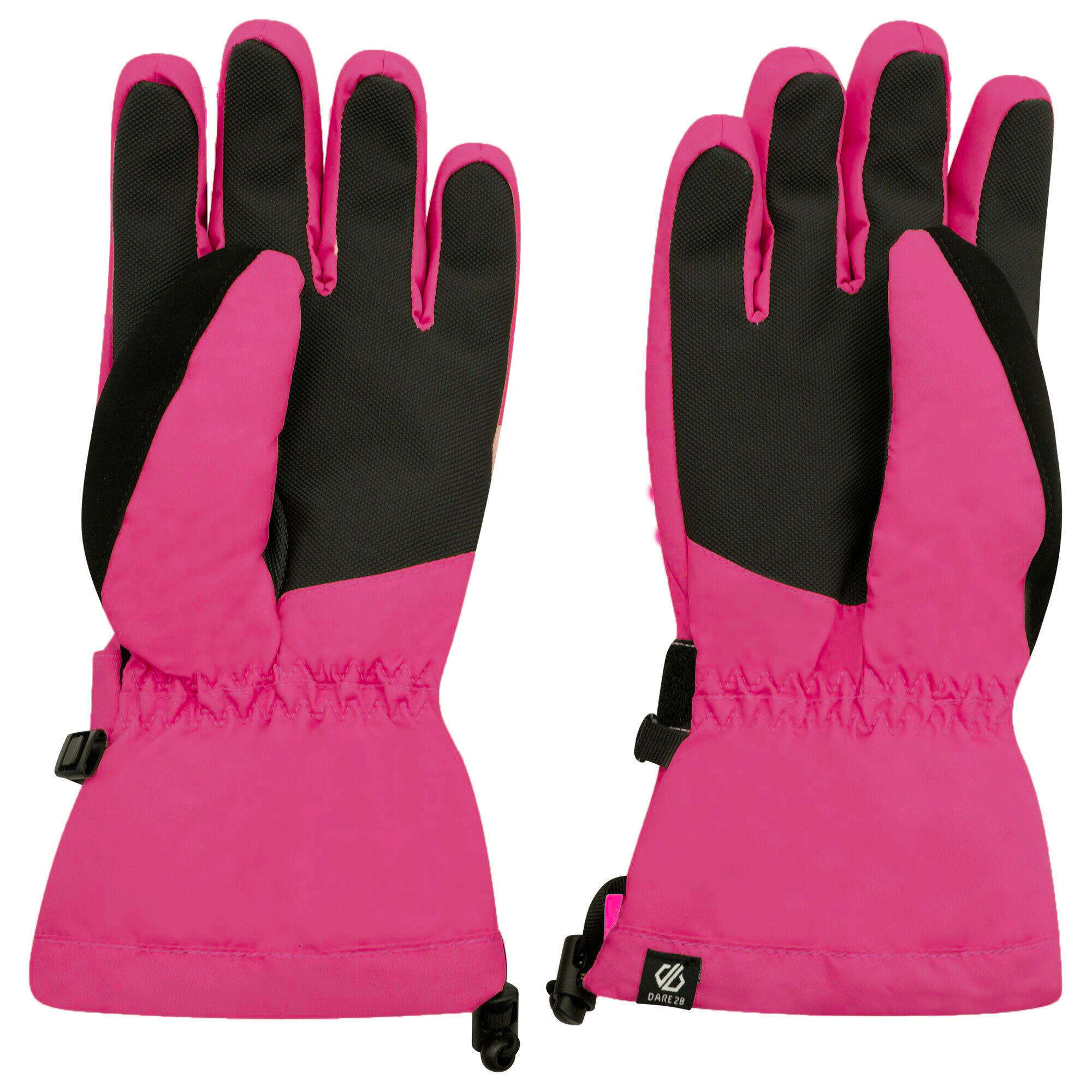 Womens/Ladies Acute Ski Gloves (Black) 3/5