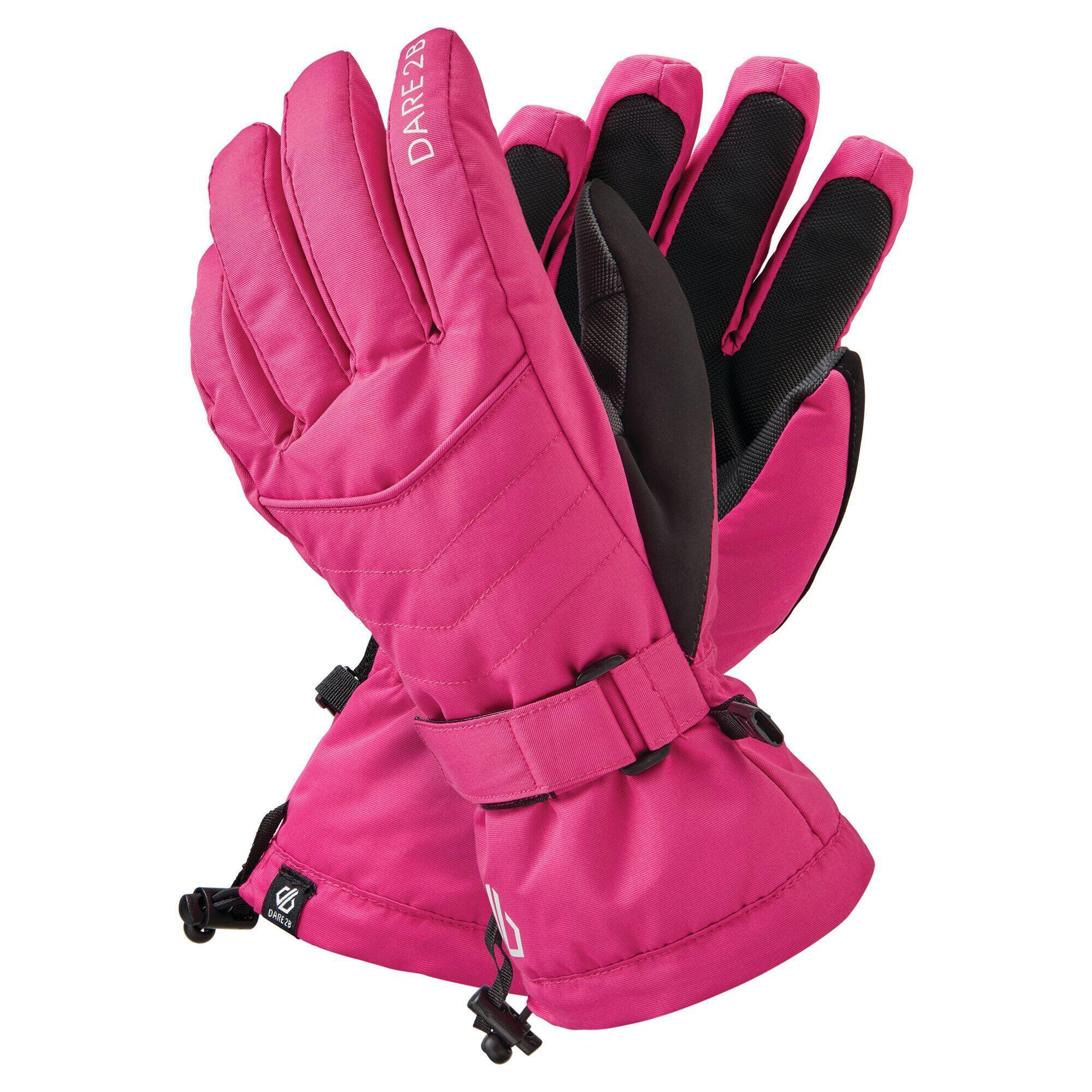 Womens/Ladies Acute Ski Gloves (Black) 2/5
