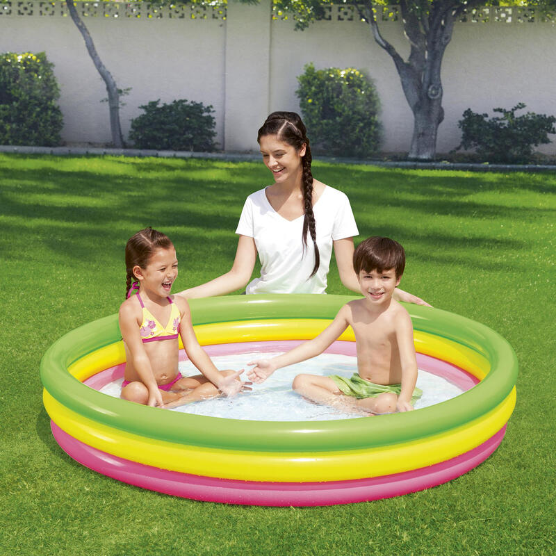 Piscina Hinchable Autoportante Infantil Bestway 229x152x51 cm Diseño Elíptica Ed