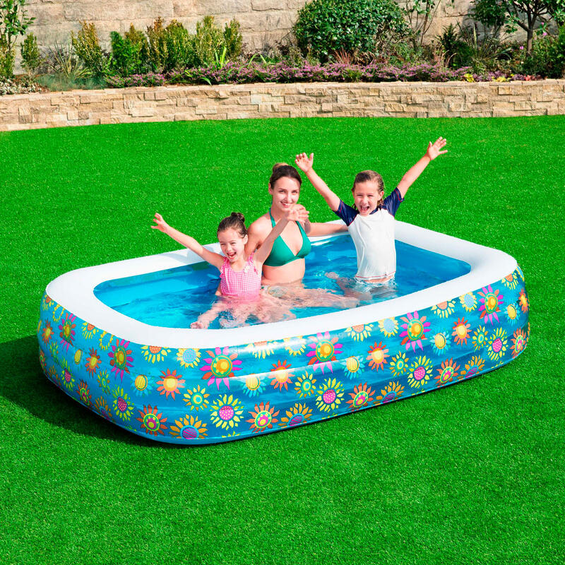 Bestway Happy Flora aufblasbarer Pool 229 x 152 x 56 cm