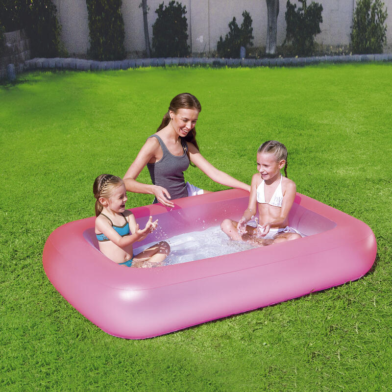 Baby zwembad aquababes 165x104x25 cm | roze