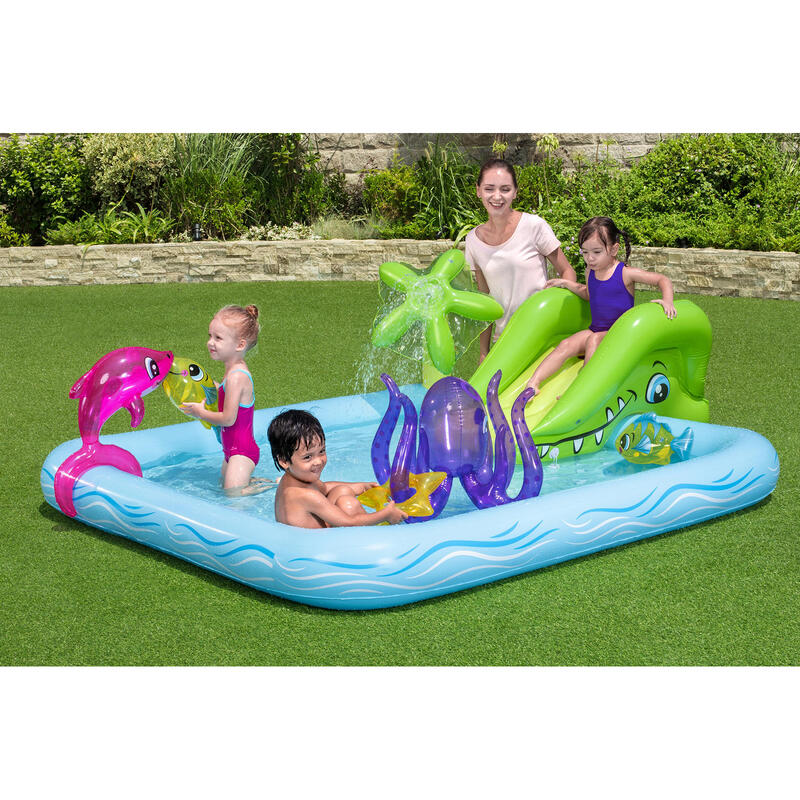 Pisicina para crianças : Centro recreativo aquático 239x206x86 cm Bestway