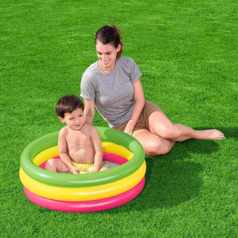 Piscina Hinchable Autoportante Infantil Bestway 70x24 cm Diseño Summer Rápida In