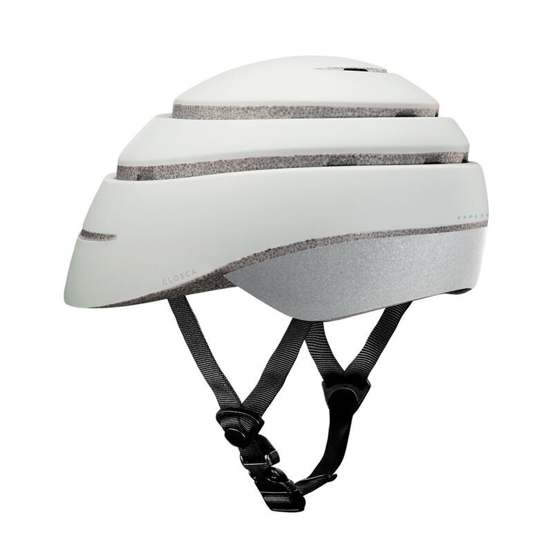 Casco pieghevole per bici/scooter urbano (Helmet LOOP, PERLA/ Riflettente)