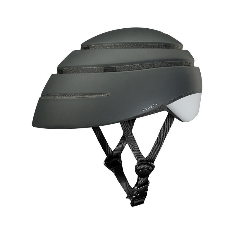 Capacete dobrável para bicicleta urbana/scooter(Helmet LOOP, GRAFITE/BRANCO)
