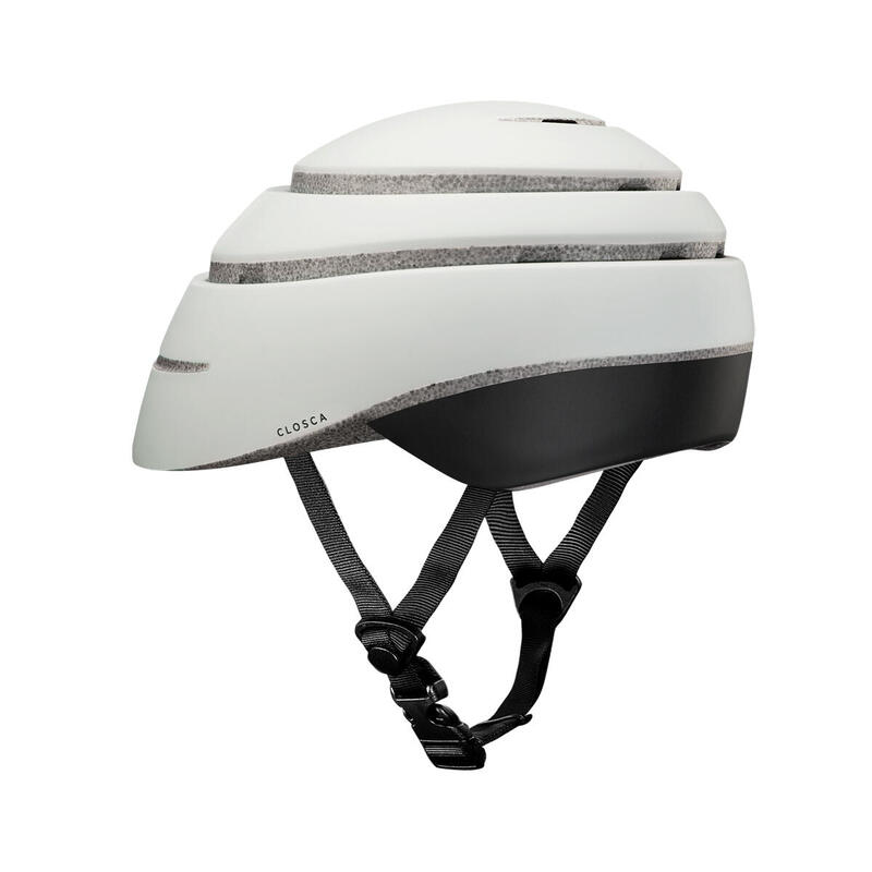 Casco pieghevole per bici/scooter urbano (Helmet LOOP, PERLA/NERO)