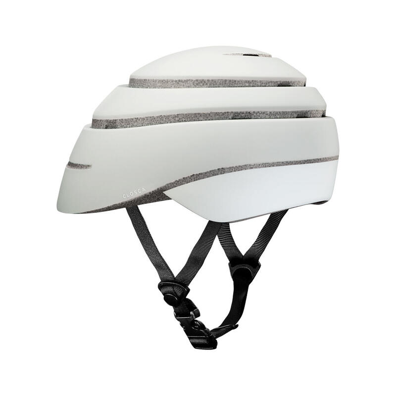 Capacete dobrável para bicicleta urbana/Trotinete (capacete LOOP PEARL/BRANCO)