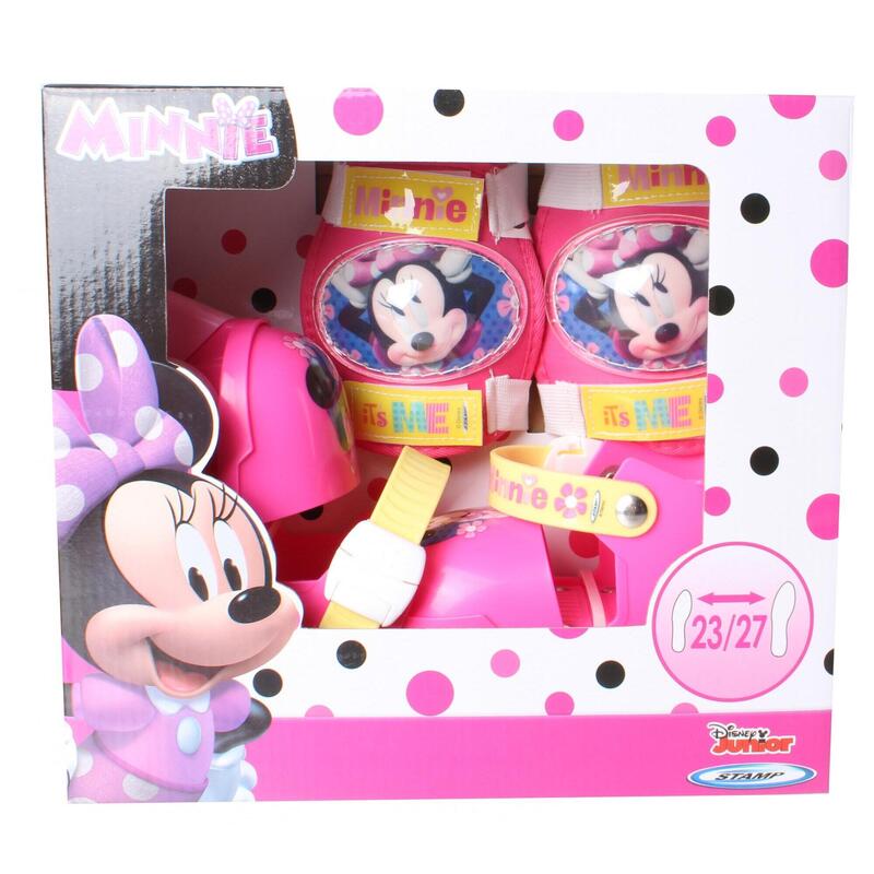 Disney patins à roulettes Minnie Mouse filles rose/blanc taille 23-27