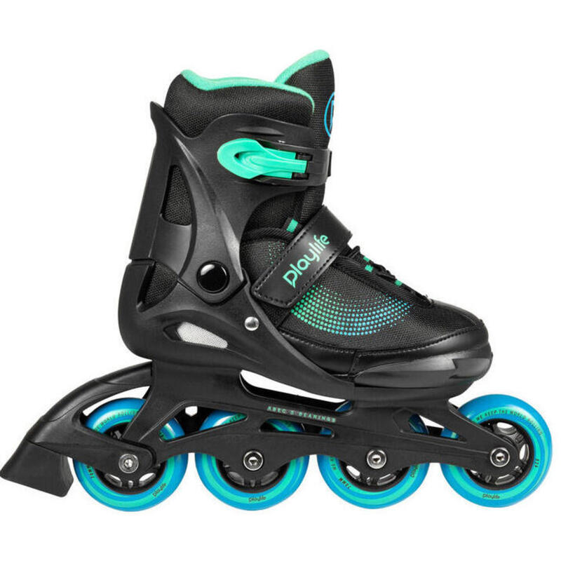 Playlife inline skates Joker combo-set 82A zwart/groen