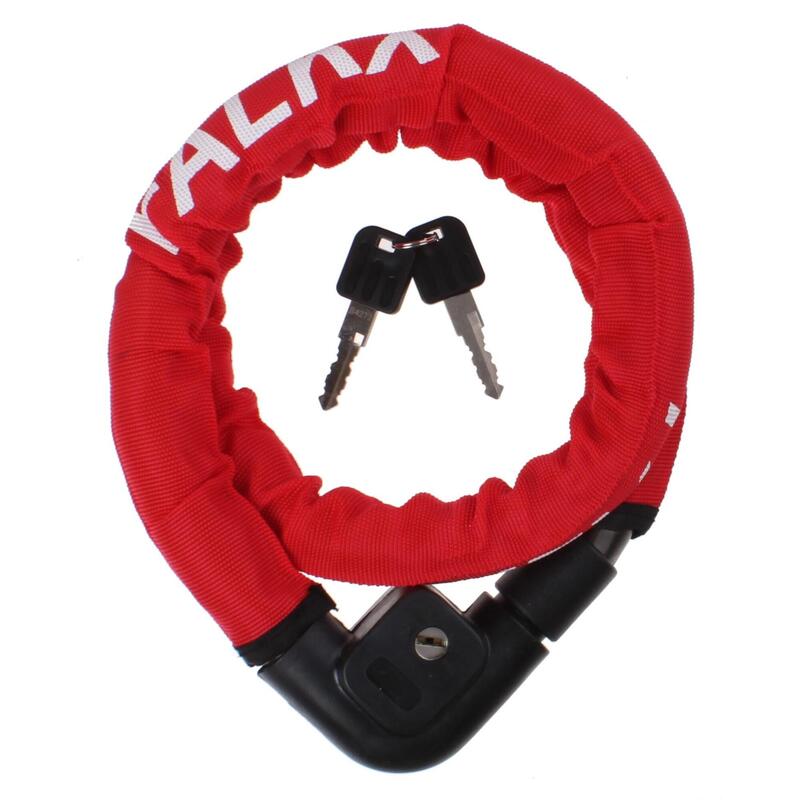 Falkx verrou de chaîne Cobra 22 x 1000 mm acier/nylon rouge