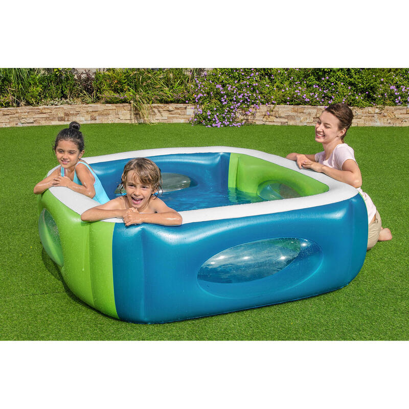 Piscina Hinchable Autoportante Infantil Bestway 168x56 cm Escotillas Laterales A