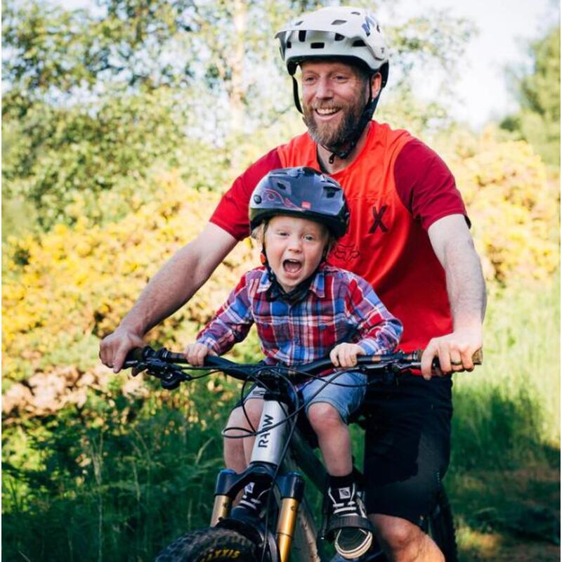 MTB-Kinderzitje vooraan - Zwart