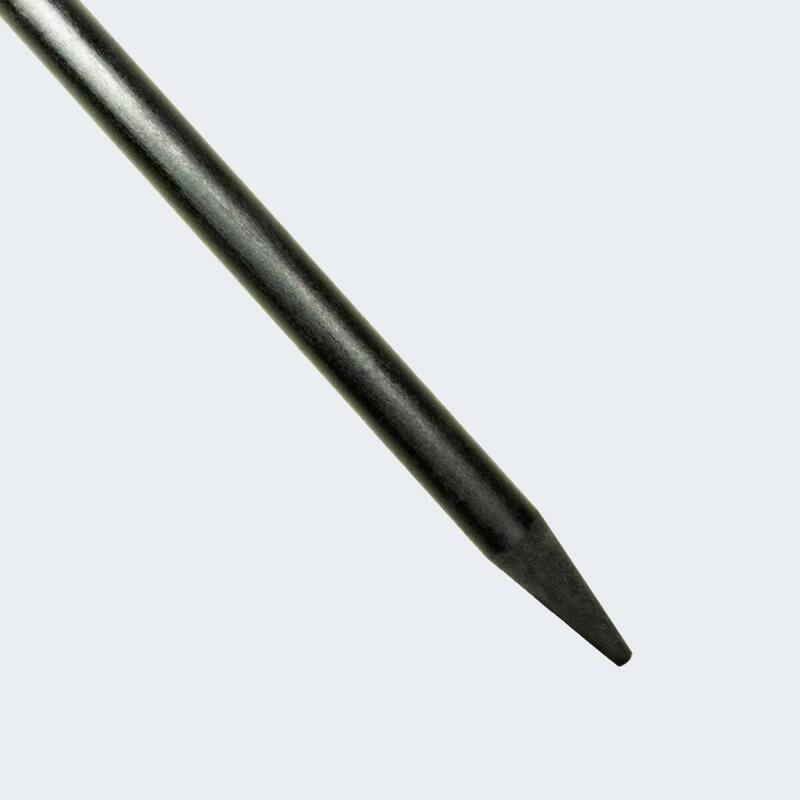 Hengelhouder 'fiber' met koordinkeping | Set van 10 V-hengelsteunen | 75 cm