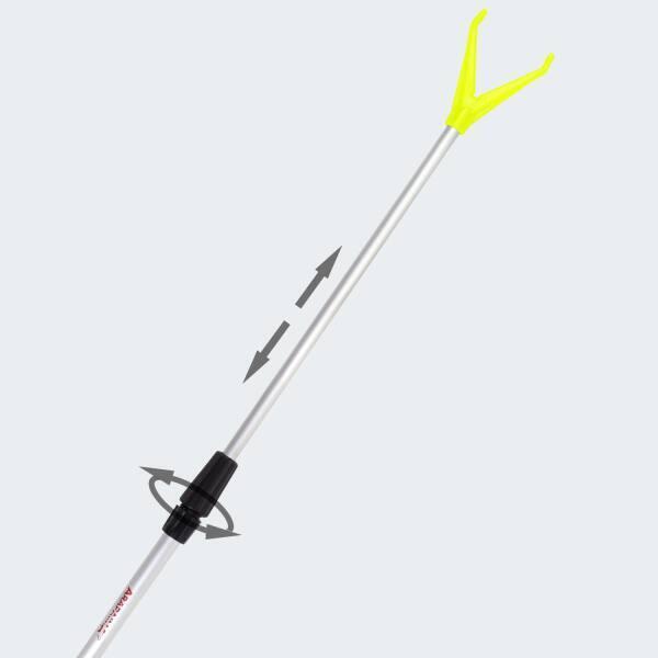 Suporte para cana de pesca 'rodhold' | telescópico | 10 peças | 135 cm | amarelo