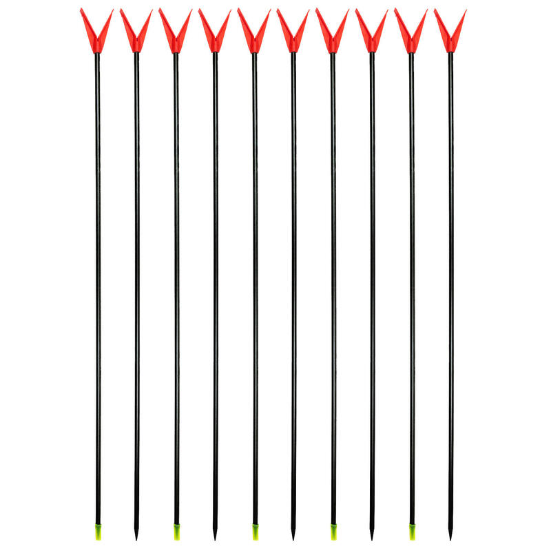 Uchwyt na wędkę 'fibre' z wyżłobieniem na żyłkę, 10 szt. v-kształt, 75 cm