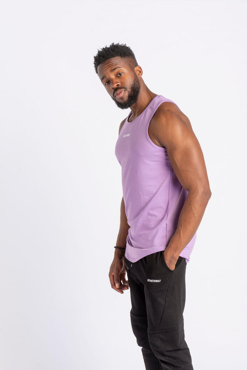 Core Scoop Tank Top - Fitness - Herren - Lila