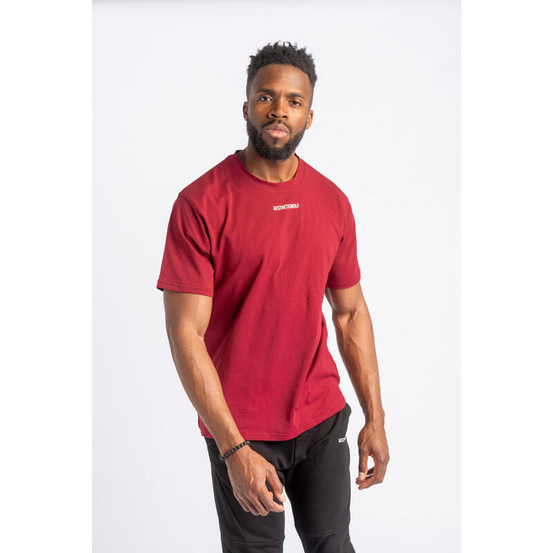 T-Shirt Core Fitness- Homme - Rouge