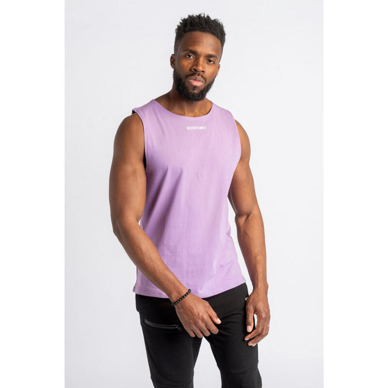 Core Débardeur T-Shirt - Fitness - Homme - Lila