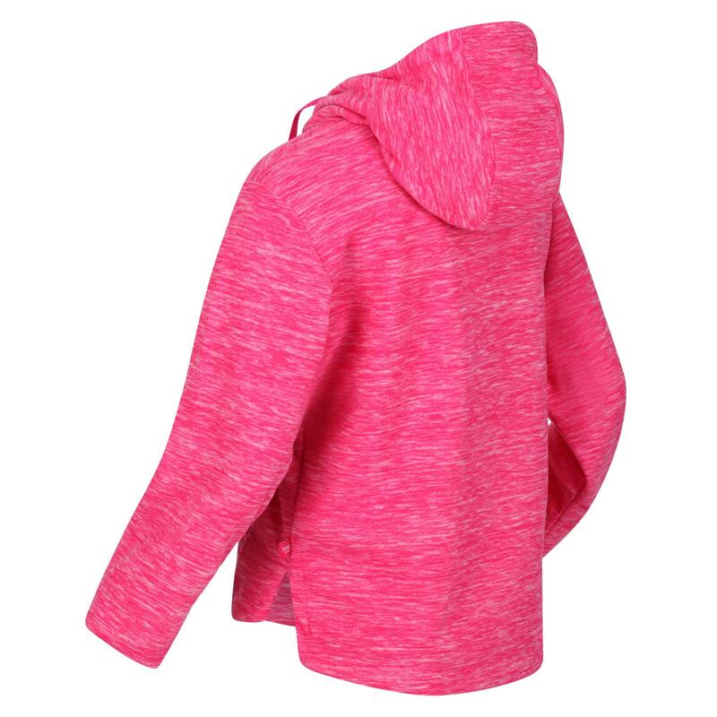 Meisjes Kalina Marl Fleece Hoodie (Fusion Roze)