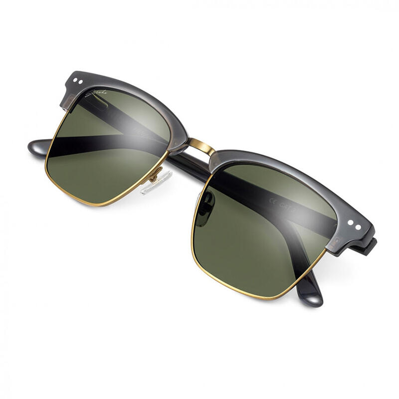 Fashion zonnebril van roestvrij staal Hudson - Zwart
