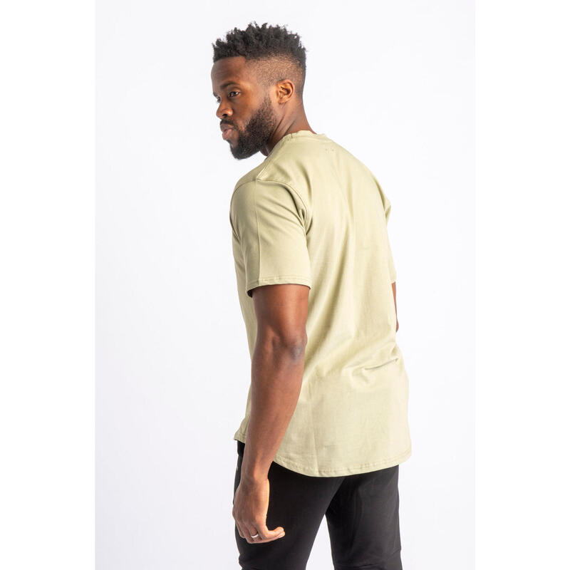 Core Scoop T-shirt Fitness- Homme - Vert Sauge