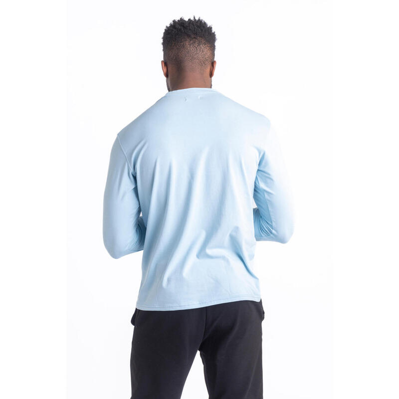 Core T-Shirt Manches Longues - Fitness - Homme - Bleu Layette