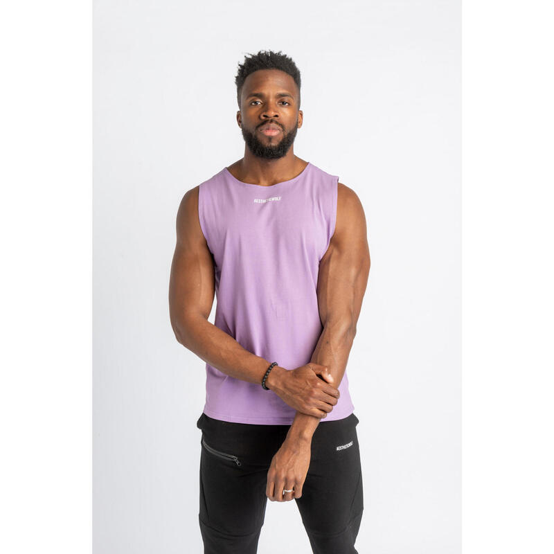 Core Scoop Sleeveless Tee - Fitness - Heren - Lila