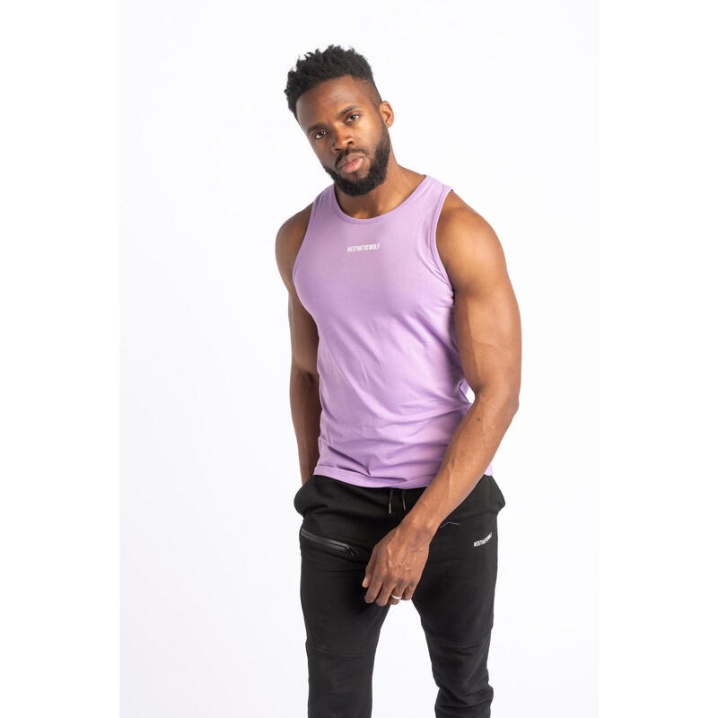 Core Tank Top - Aesthetic Wolf - Uomo - Fitness - Lila