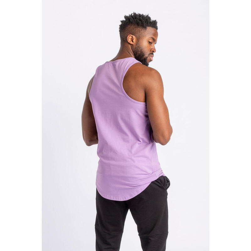 Core Scoop Tank Top Fitness - Hombre - Lila