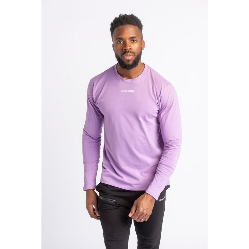 Core T-Shirt Manches Longues - Fitness - Homme - Lila