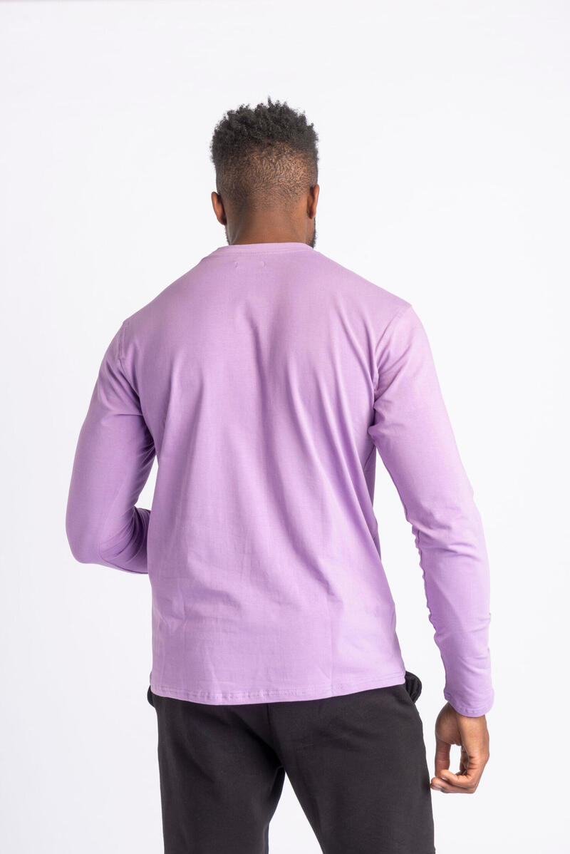 Core Long Sleeve - Fitness - Heren - Lila