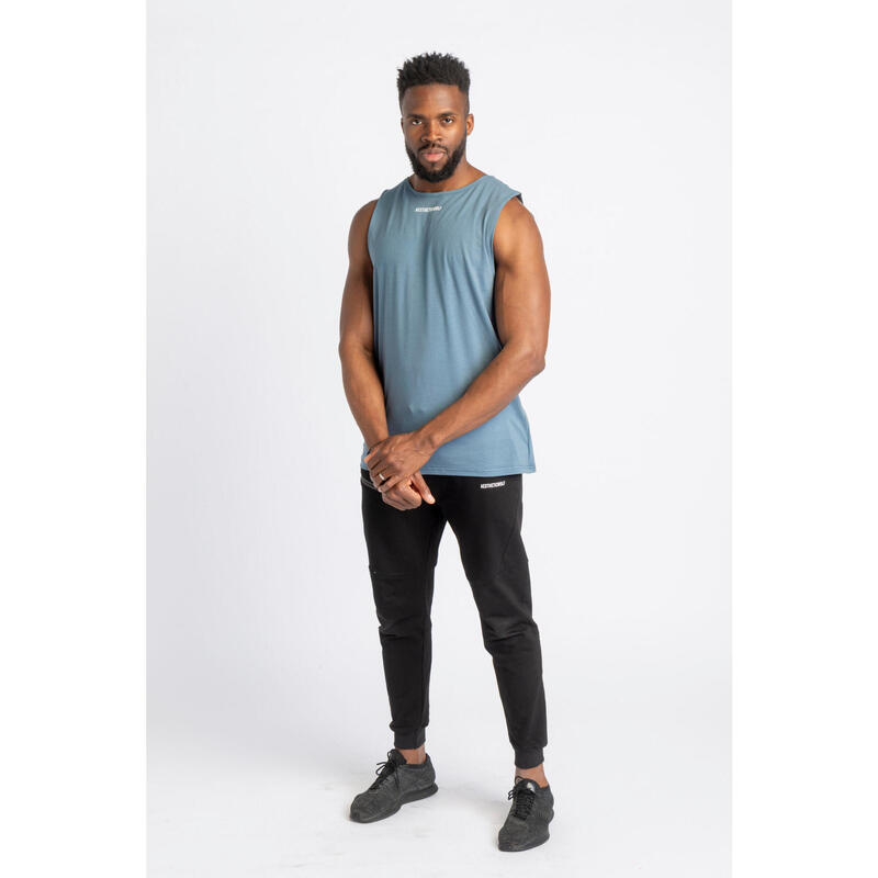 Core Camiseta Sin Mangas - Fitness - Hombre - Aegean Blue