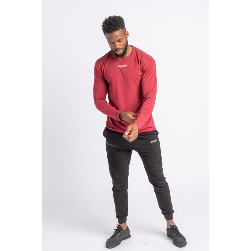 Core Long Sleeve - Fitness - Heren - Rood