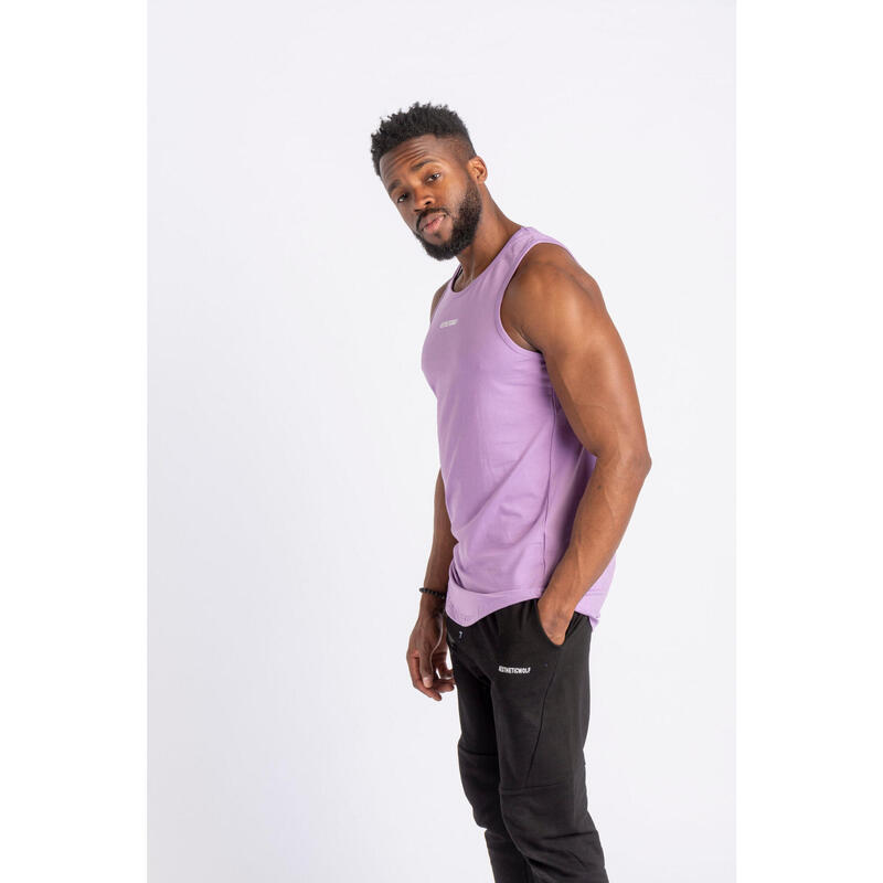 Core Scoop Débardeur Tank Top - Fitness - Homme - Lila