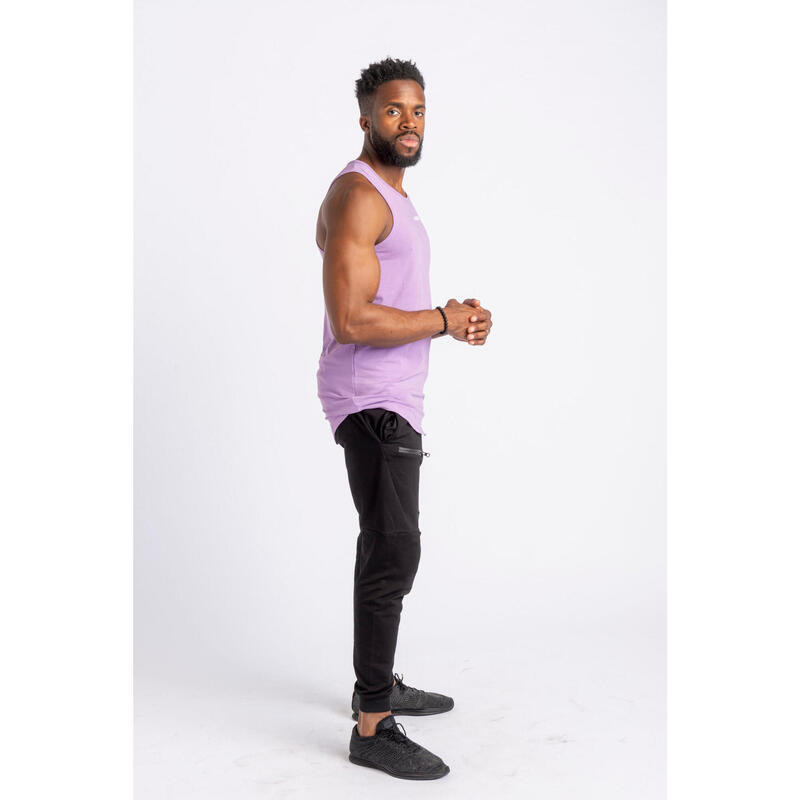 Core Scoop Tank Top Fitness - Hombre - Lila