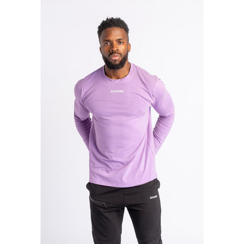 Core T-Shirt Manches Longues - Fitness - Homme - Lila