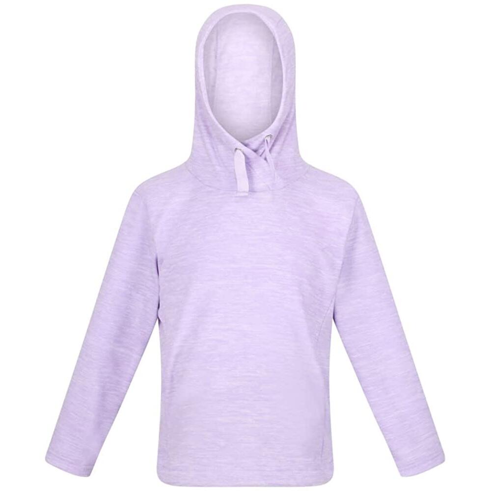 REGATTA Girls Kalina Marl Fleece Hoodie (Pastel Lilac)