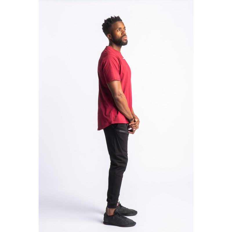 Core Scoop T-shirt Fitness- Homme - Rouge