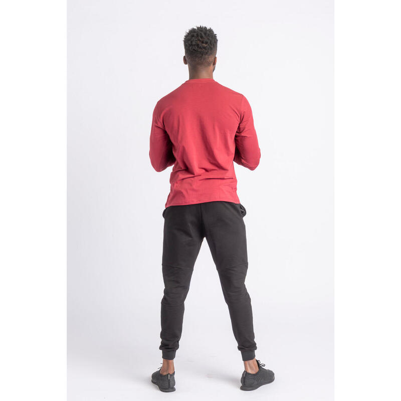 Core T-Shirt Manches Longues - Fitness - Homme - Rouge