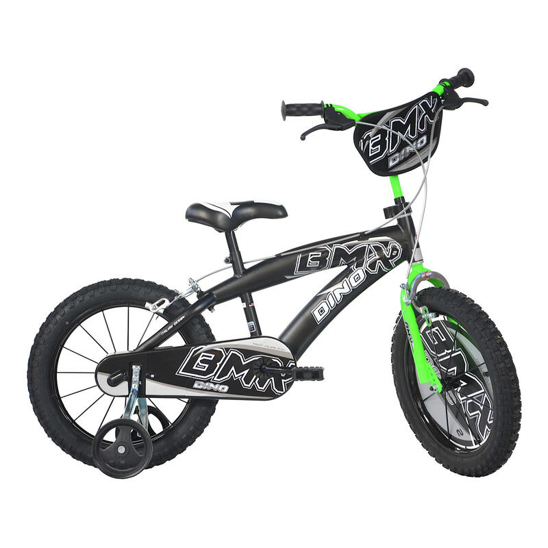 Bicicleta niño 16 pulgadas BMX negro 5-7 años