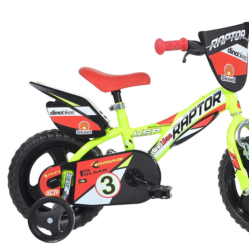 Bicicleta niño 12 pulgadas Raptor verde 3-5 años