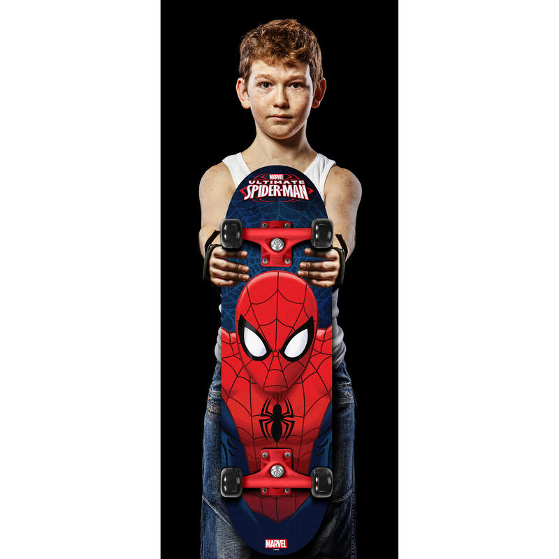 Spider-Man skateboard 71 cm zwart/rood/blauw