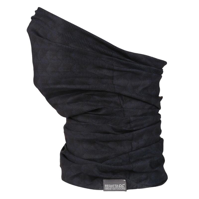 Braga de Cuello Estampado Cuadros para Adultos Unisex Negro