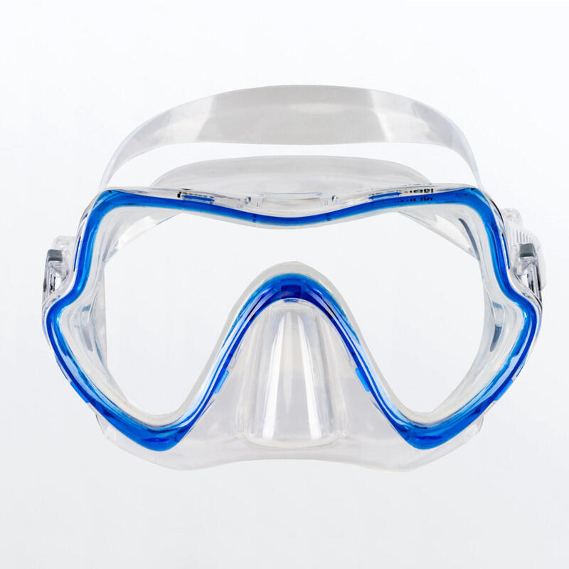 Masque et Tuba de Snorkeling Combo Pure Vision Adulte Bleu Transparent