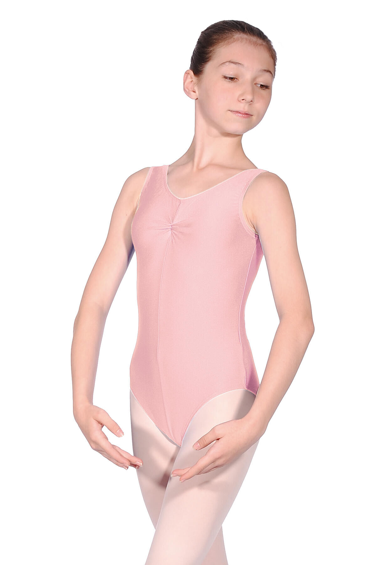 ROCH VALLEY Sheree Ruched Nylon/Lycra Sleeveless Leotard