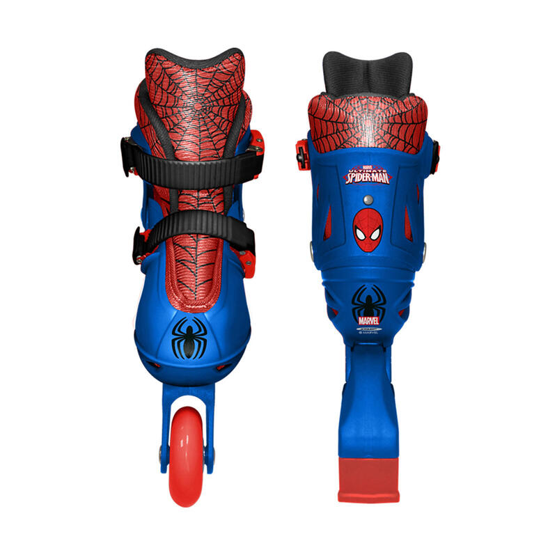 Spider-Man patins à roues alignées chaussure rigide rouge/bleu taille 30-33
