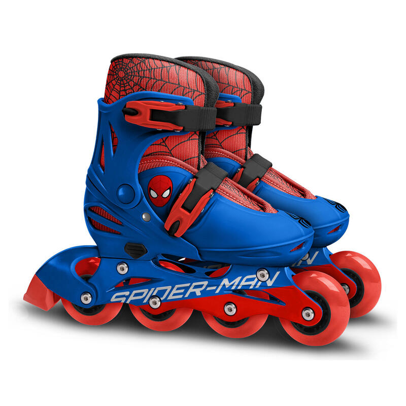 Spider-Man patins à roues alignées chaussure rigide rouge/bleu taille 30-33