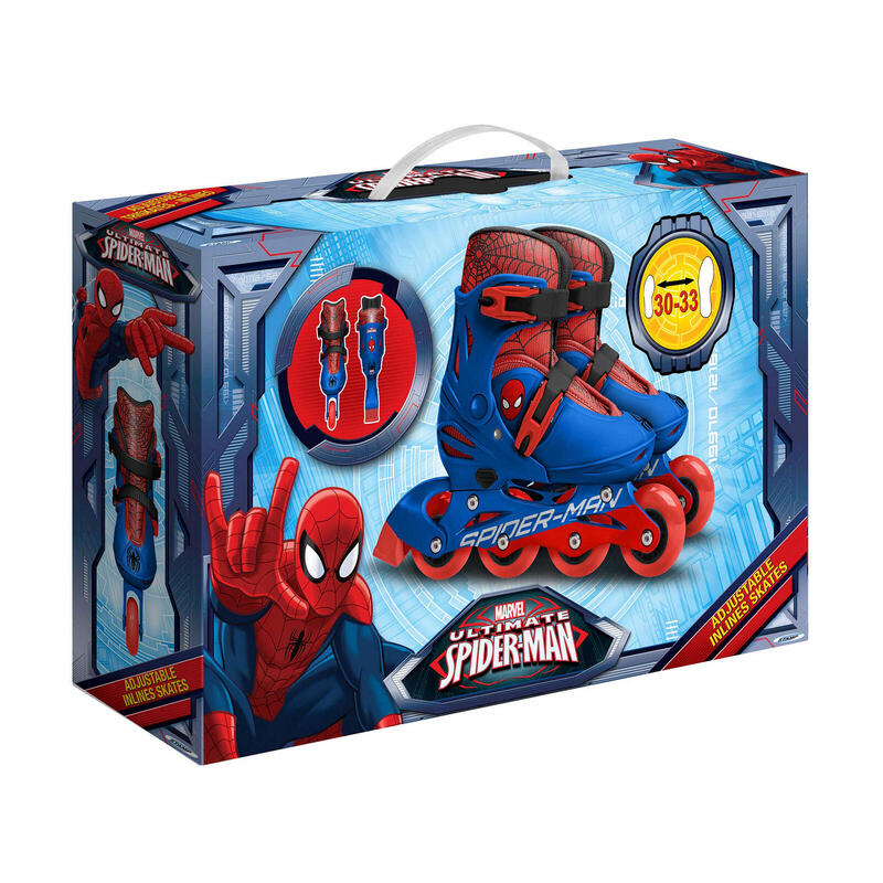 Spider-Man inlineskates hardboot rood/blauw maat 30-33