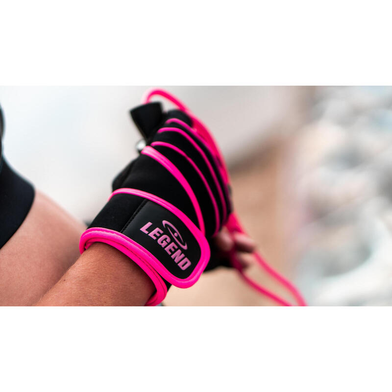 Fitness Handschoenen Dames Roze Legend Grip